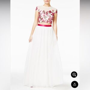 Say Yes to the Prom Juniors' Embroidered Embellished Gown New With Tags 9/10